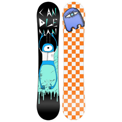 New Zealand made snowboard by Candleman Snowboards, Criaturas graphic