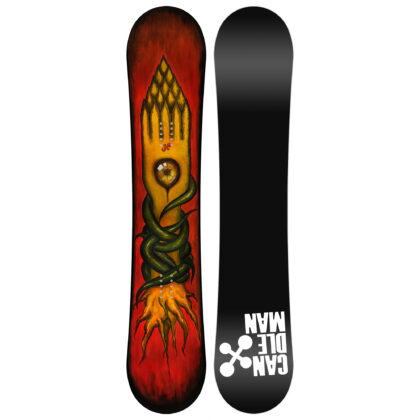 Candleman brand New Zealand made snowboard, Groot graphic