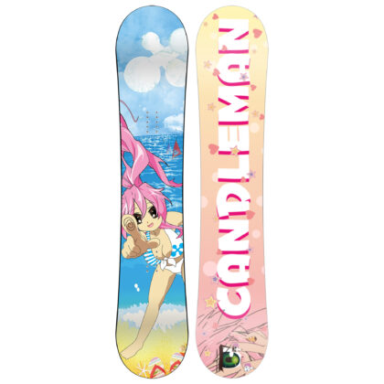 New Zealand made snowboard by Candleman, Gyaru graphic