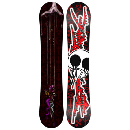New Zealand made snowboard by Candleman Snowboards, Full Control graphic by Ethan
