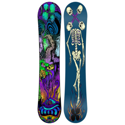 New Zealand made snowboard by Candleman Snowboards, Wizard Stick