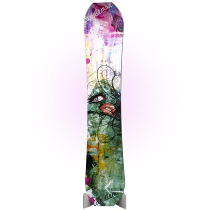 New Zealand made snowboard by Candleman, Mess graphics