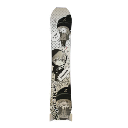 New Zealand made snowboard by Candleman Snowboards, Melting graphic, CREW qCamber geometry